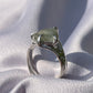 Raw Tasmanian Sapphire sterling silver ring