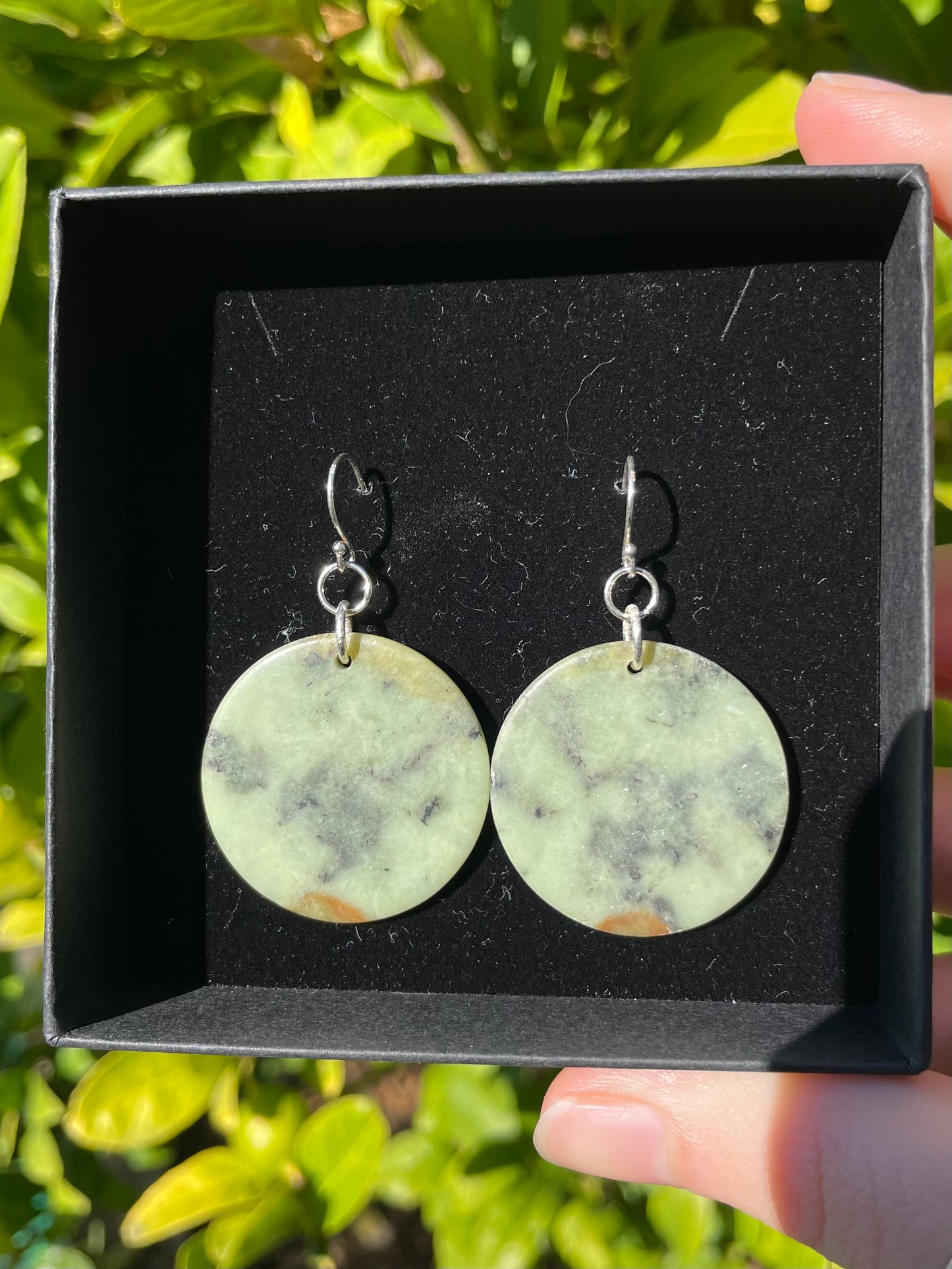 Tasmanian Jade sterling silver earrings