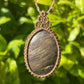 Tasmanian Petrified Wood macrame necklace