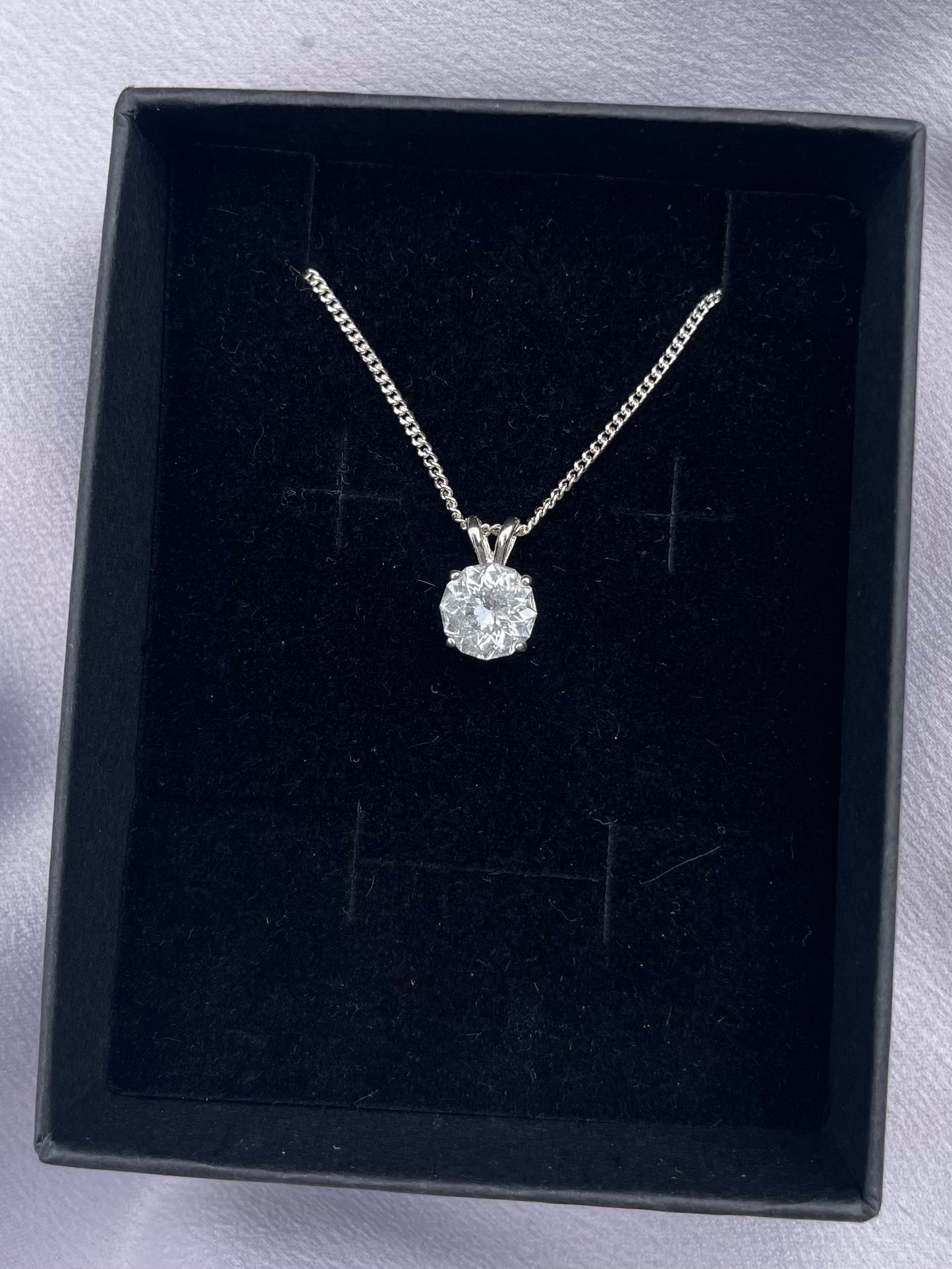 Tasmanian Killiecrankie Diamond Sterling silver necklace