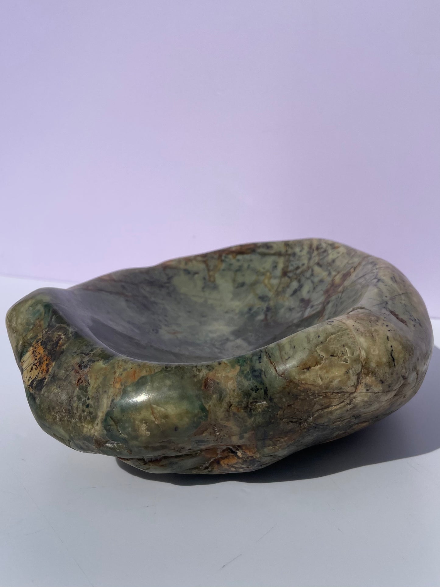 Tasmanian Jade & Green Garnet bowl