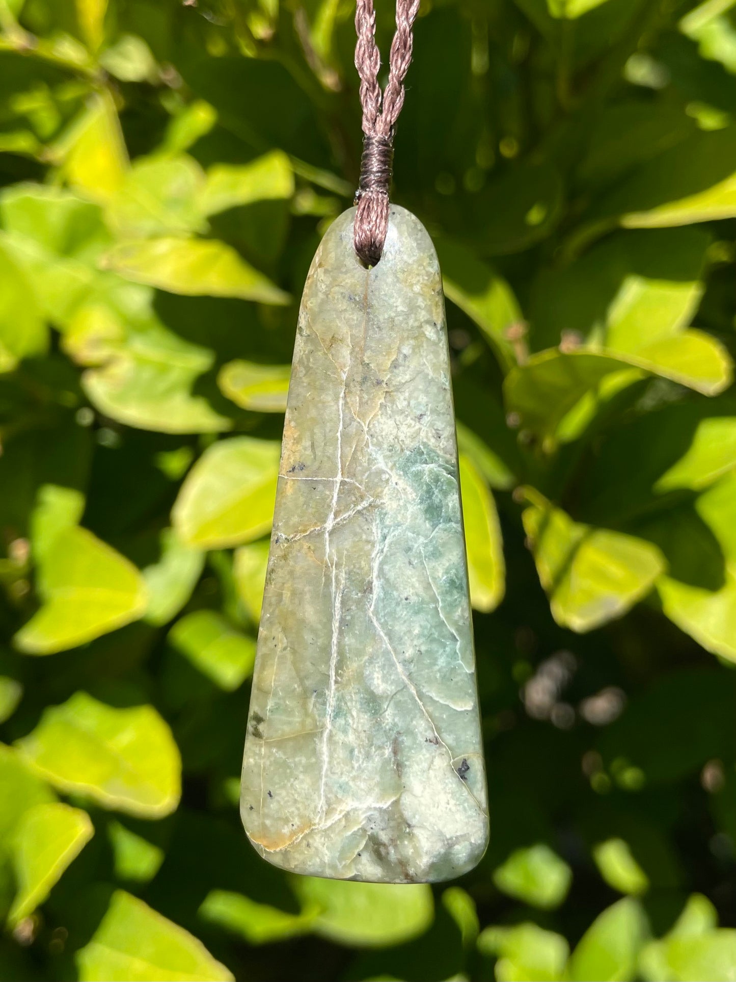 Tasmanian Jade macrame necklace