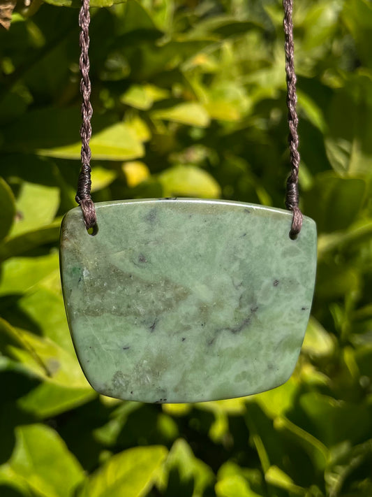 AAA grade Tasmanian Jade macrame necklace