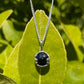 Tasmanian Black Spinel sterling silver necklace