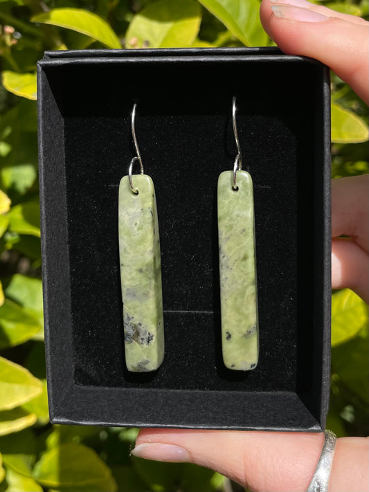 Tasmanian Jade sterling silver earrings