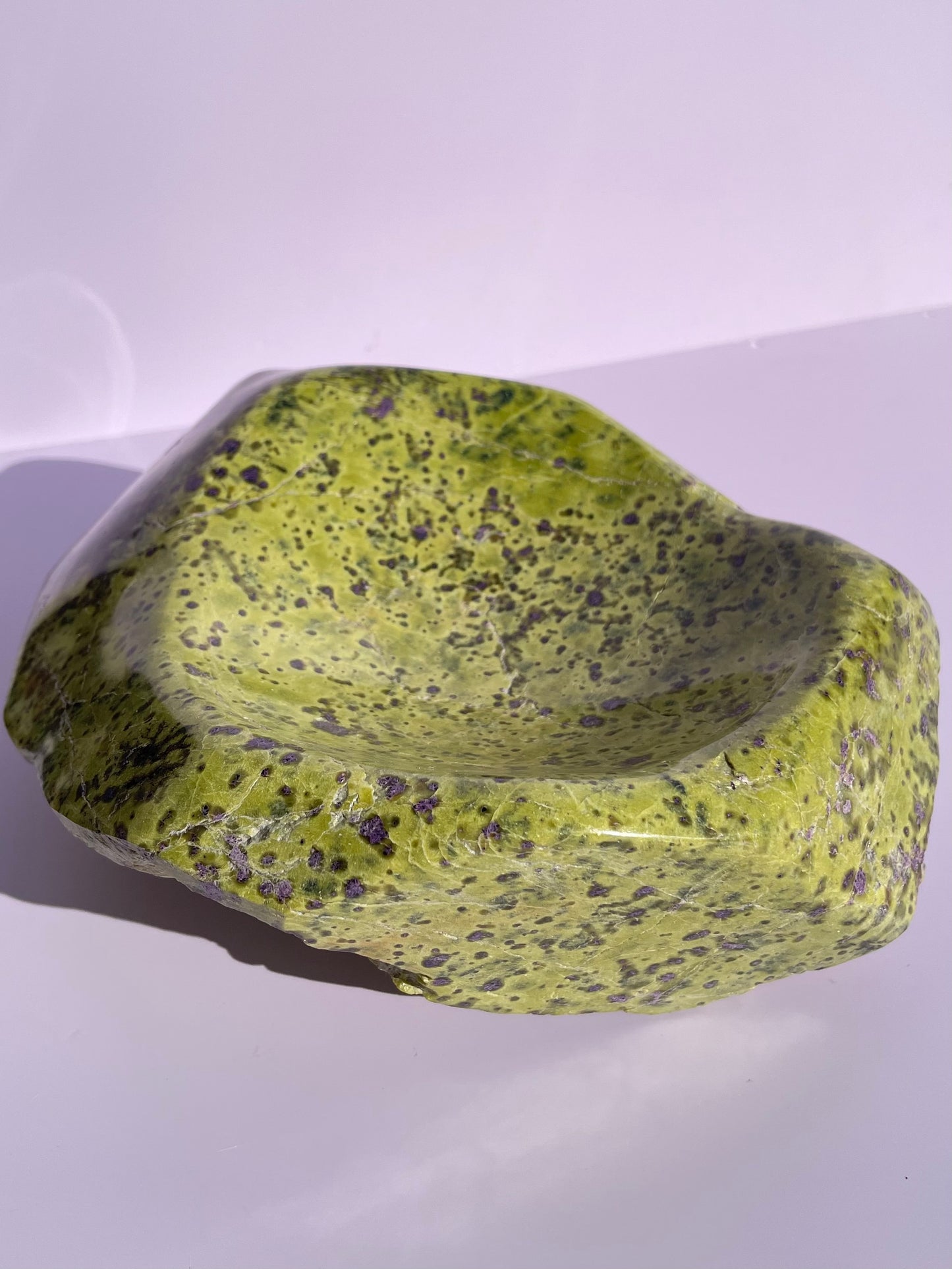 Tasmanian Serpentine & Stichtite bowl