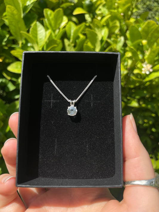 Tasmanian Killiecrankie Diamond Sterling silver necklace