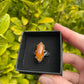 Tasmanian Lune River Agate sterling silver claw ring