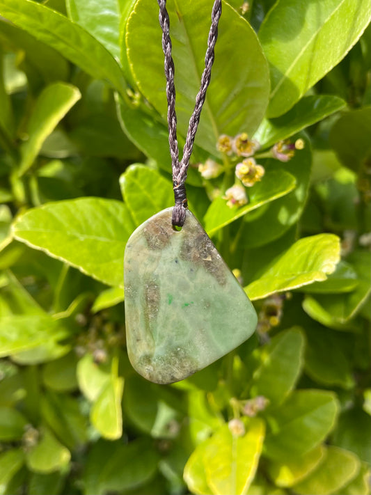 Tasmanian Jade macrame necklace