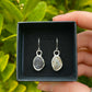 Raw Tasmanian Sapphire Sterling silver mismatched earrings