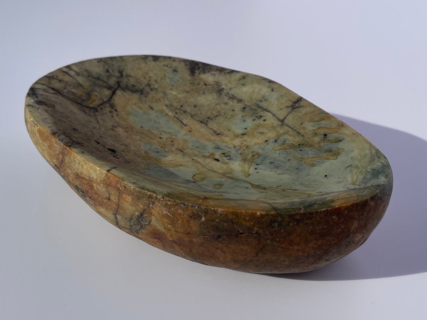 Tasmanian Jade & Green Garnet bowl