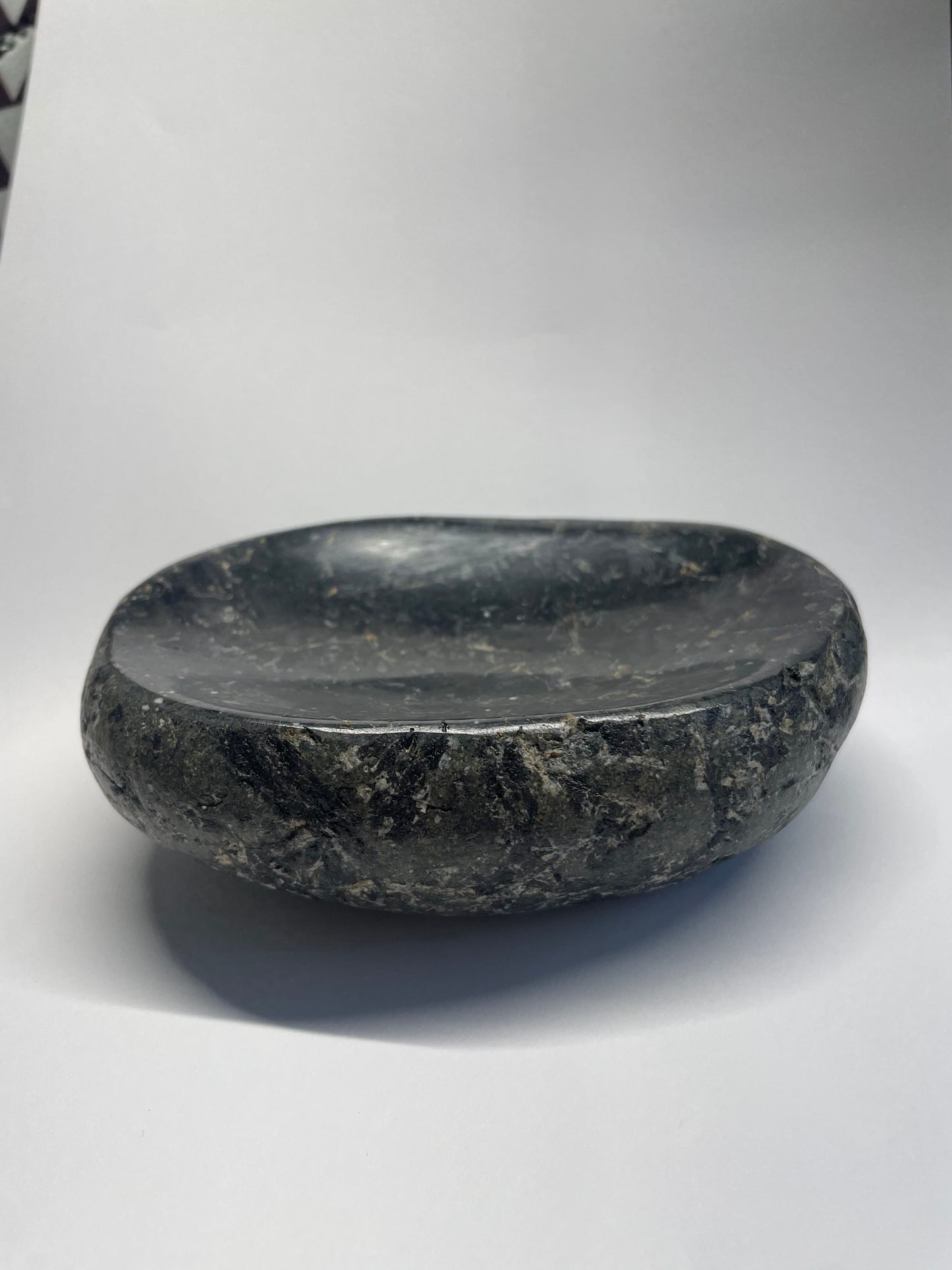 Tasmanian Black Tourmaline in matrix trinket dish