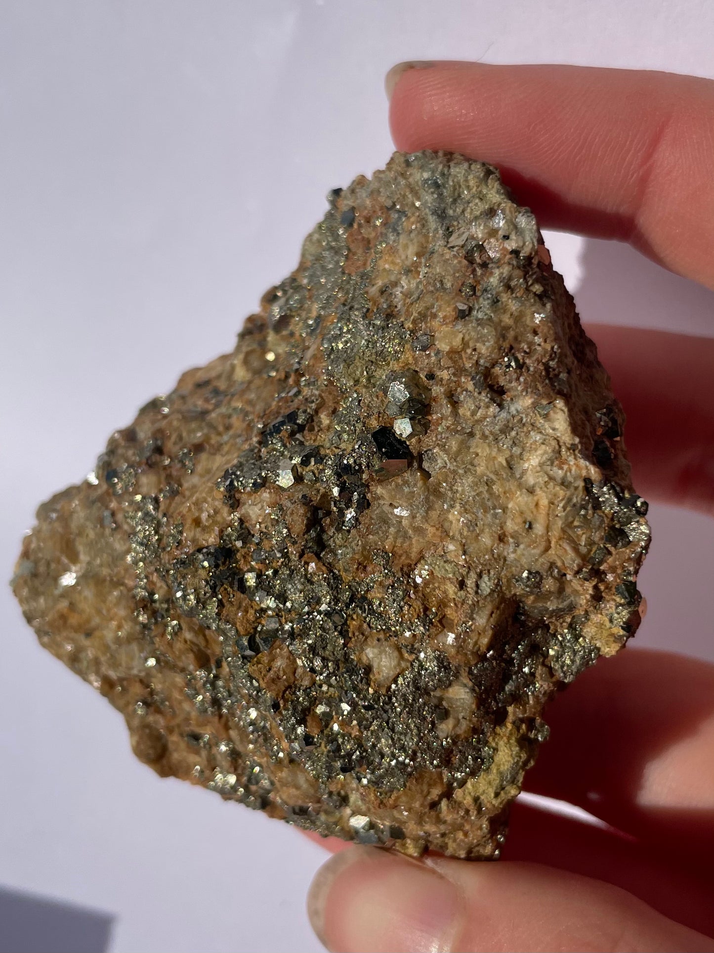 Tasmanian Pyrite on Magnesite specimen