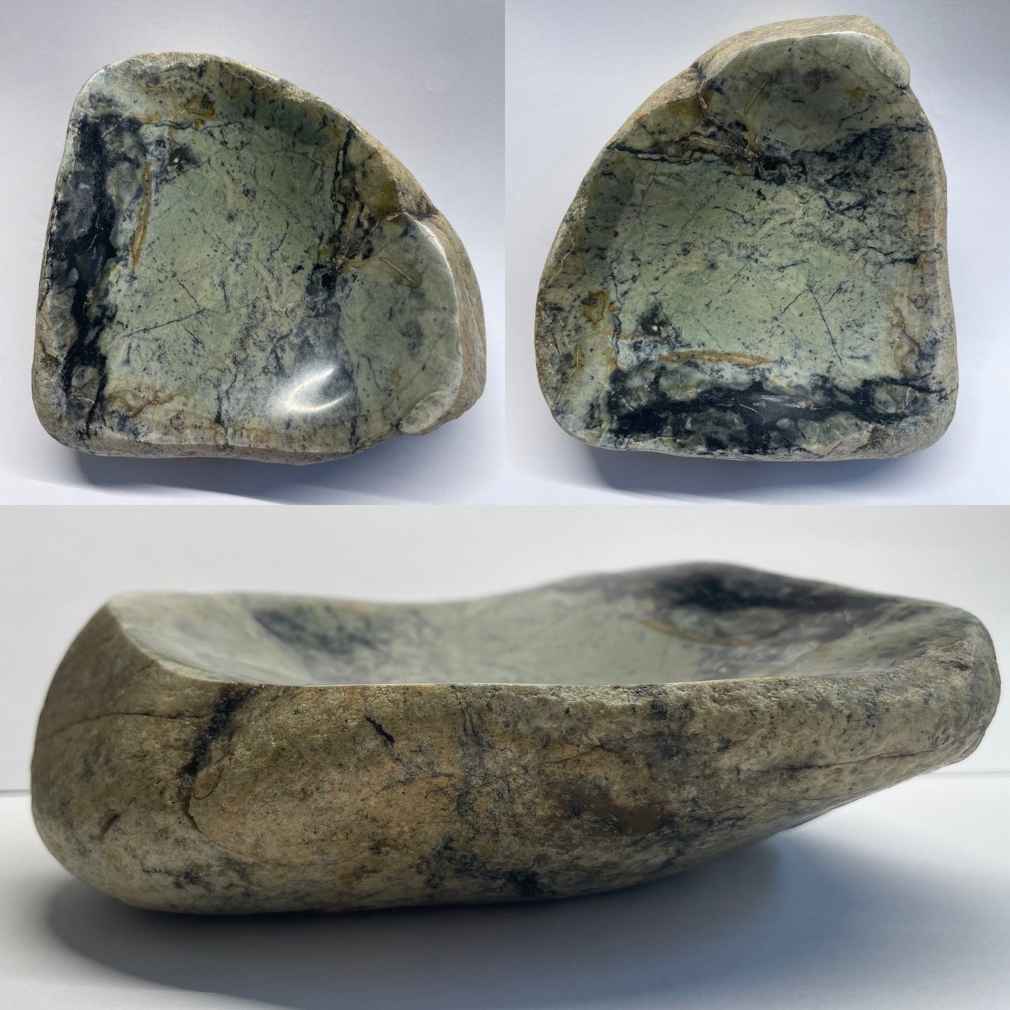 Tasmanian Jade & Black Magnetite bowl