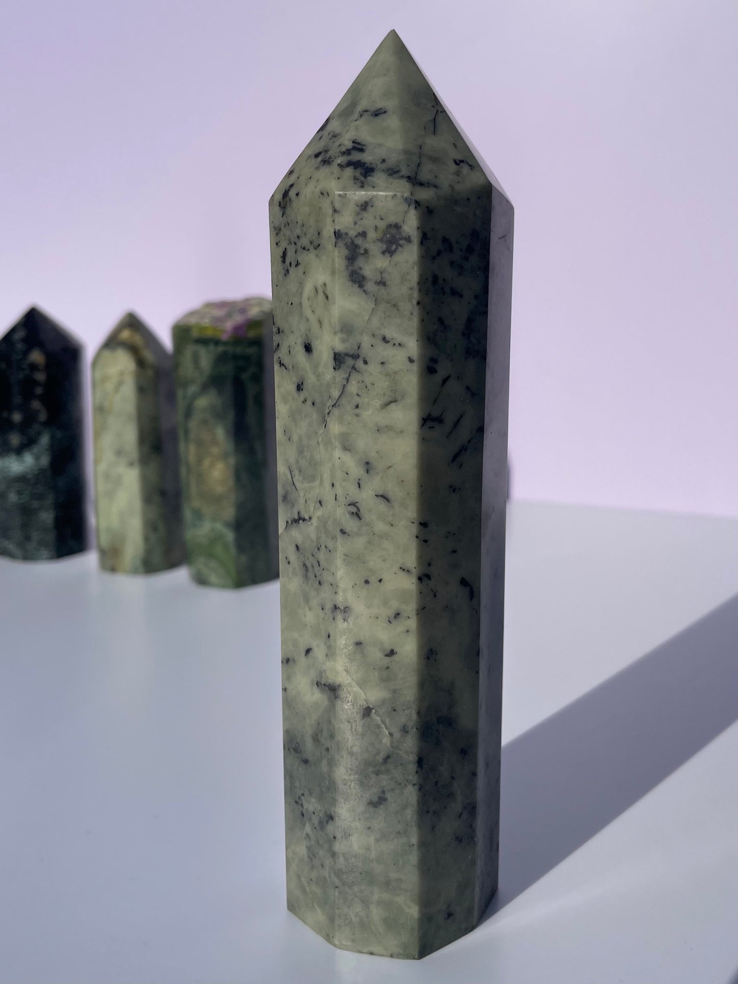 Tasmanian Jade & Black Magnetite tower