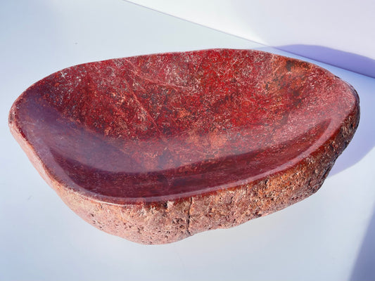 Tasmanian red Jasper bowl
