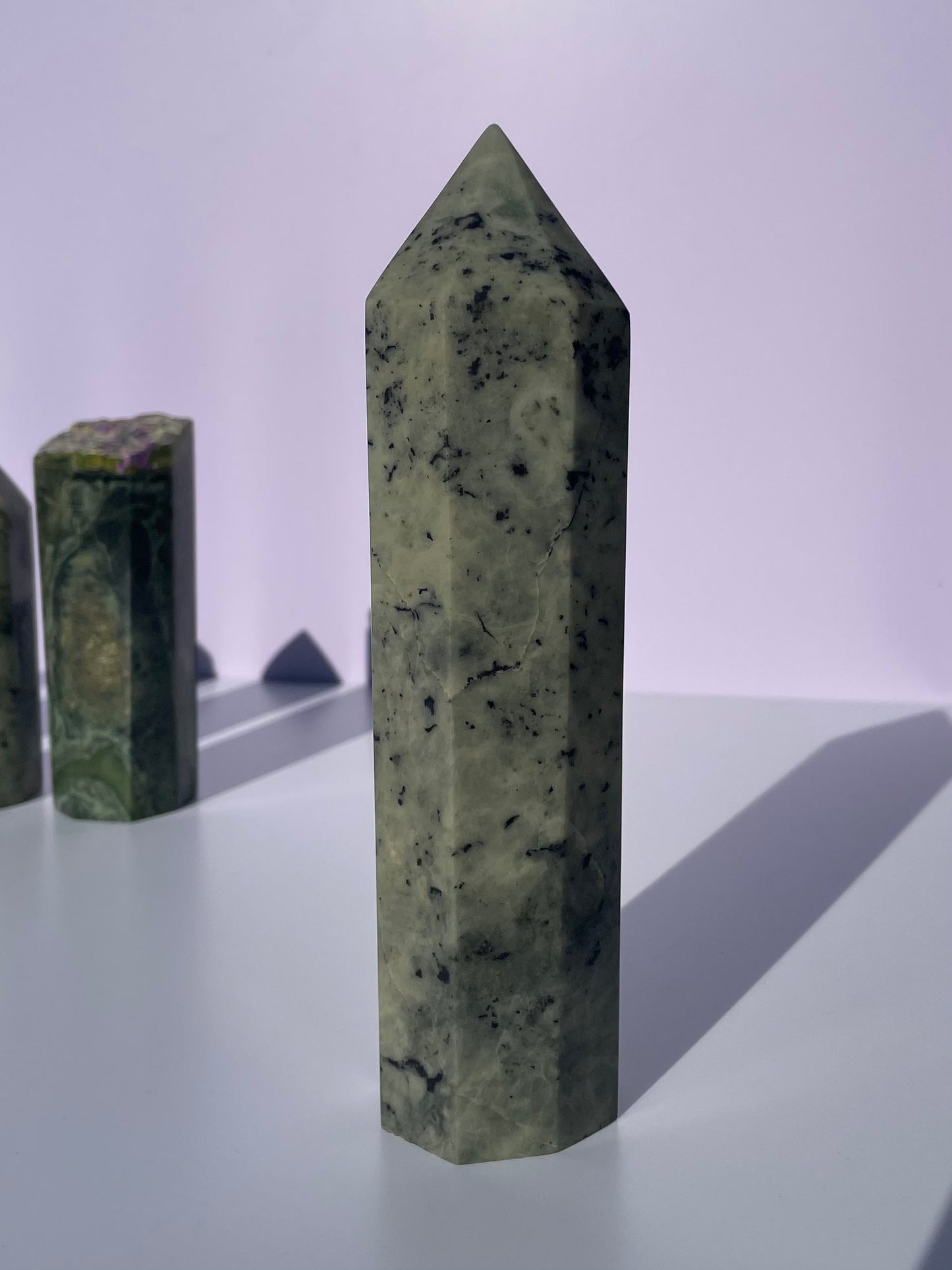 Tasmanian Jade & Black Magnetite tower