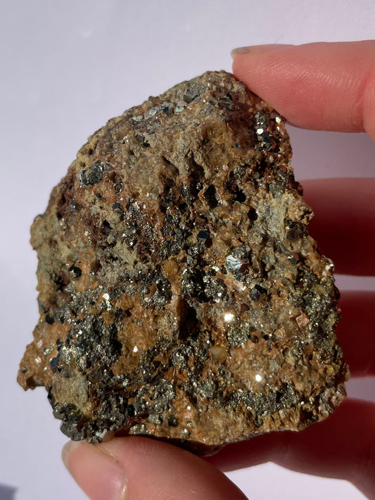 Tasmanian Pyrite on Magnesite specimen