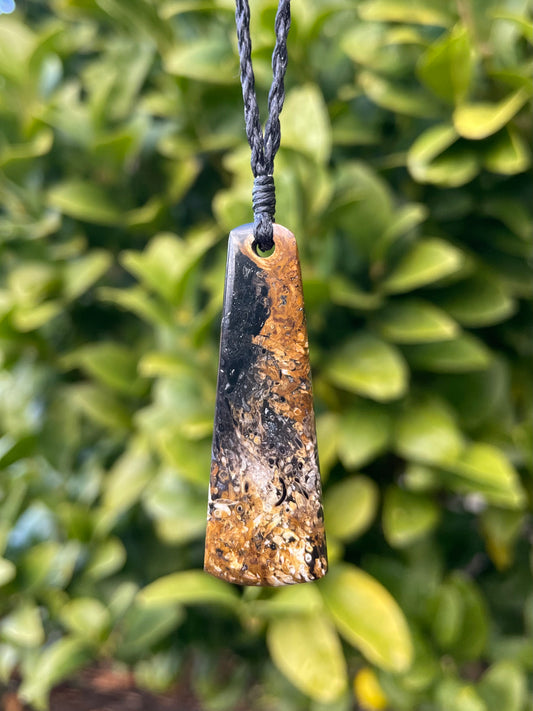 Tasmanian Petrifed Fern root necklace