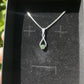 Tasmanian Sapphire sterling silver pendant necklace