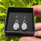 Raw Tasmanian Sapphire Sterling silver mismatched earrings