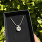 Tasmanian Rutilated Quartz sterling silver pendant necklace