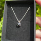 Tasmanian Black Spinel sterling silver necklace